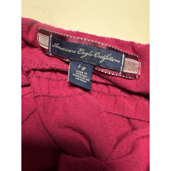 Y2K American Eagle Lace Trim Cami Tank Top Sz L Fairycore Pink Dainty Romantic - Picture 6 of 7